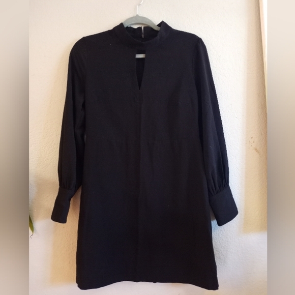 Banana Republic NWT Keyhole Neckline,Blouson Buttoned Sleeved Shift Dress - Picture 4 of 7